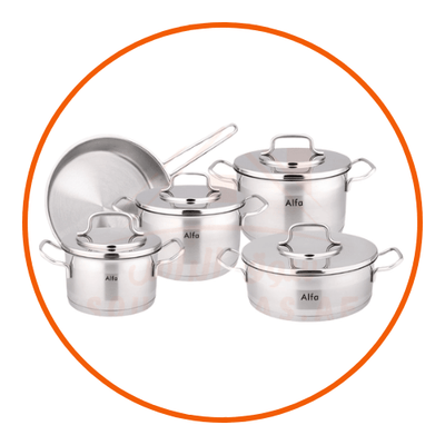 Stainless Steel Cookware Set 18/10