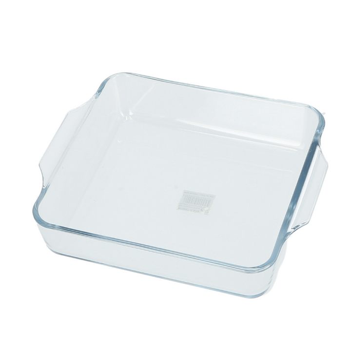 1.5L Baking Tray - Square Roasting & Baking Tray - Oven Safe Glass Roaster Pan