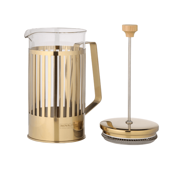 1000ml French Press Coffee Maker - Borosilicate Glass Jar - Stainless Steel Frame - Souk Al RasCookware