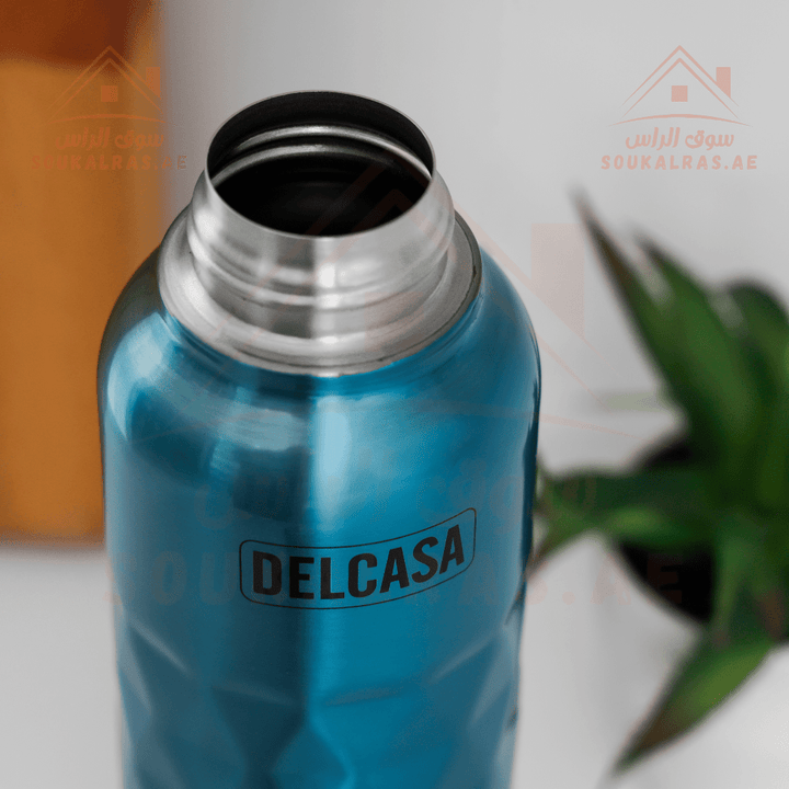 1000ml Stainless Steel Water Bottle | Double Wall Insulation for Hot & Cold Drinks - Souk Al RasWater Bottles