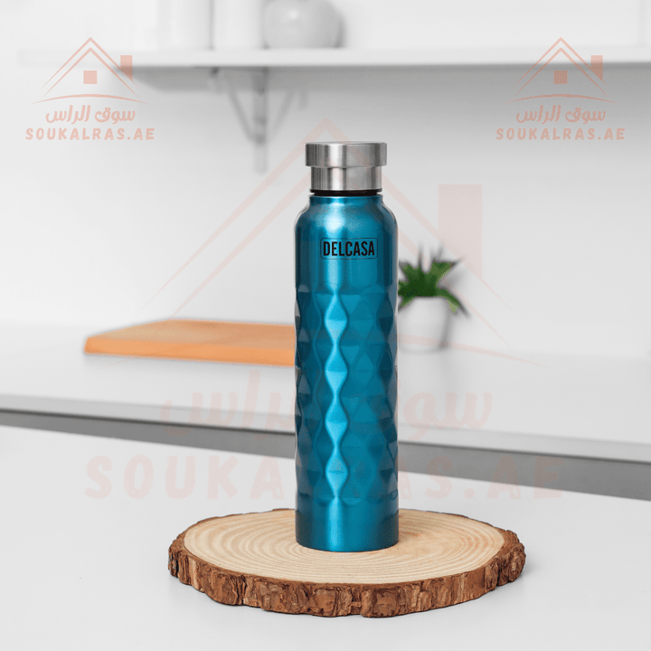 1000ml Stainless Steel Water Bottle | Double Wall Insulation for Hot & Cold Drinks - Souk Al RasWater Bottles