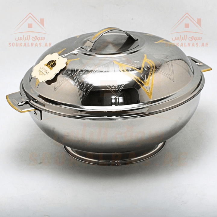 12500 ML Insulated Thermal Hot Pot - Premium Stainless Steel Design | Keeps Food Warm for Hours|Made in India - Souk Al Ras