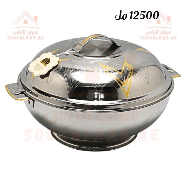 12500 ML Insulated Thermal Hot Pot - Premium Stainless Steel Design | Keeps Food Warm for Hours|Made in India - Souk Al Ras