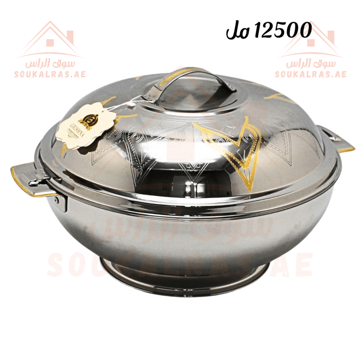 12500 ML Insulated Thermal Hot Pot - Premium Stainless Steel Design | Keeps Food Warm for Hours|Made in India - Souk Al Ras