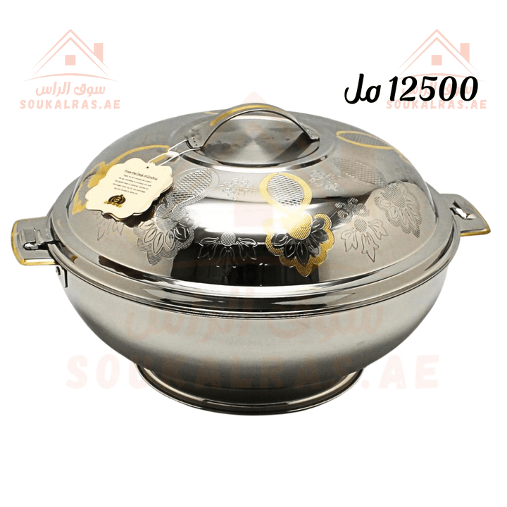 12500 ML Insulated Thermal Hot Pot - Premium Stainless Steel Design | Keeps Food Warm for Hours|Made in India - Souk Al Ras