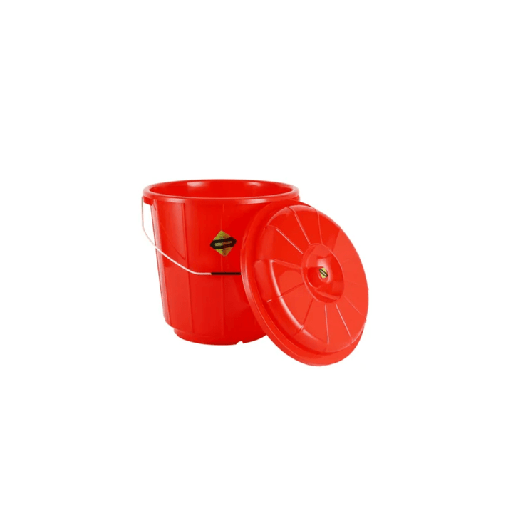 13L Plastic Bucket With Lid - Multi - Purpose Utility Bucket - Souk Al RasHousehold