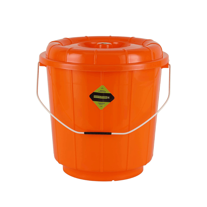 13L Plastic Bucket With Lid - Multi - Purpose Utility Bucket - Souk Al RasHousehold