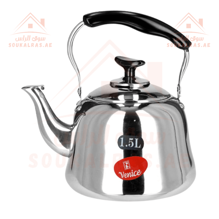 1.5 Liter Stainless Steel Whistling Kettle|perfect for personal use or small households. - Souk Al RasCookware