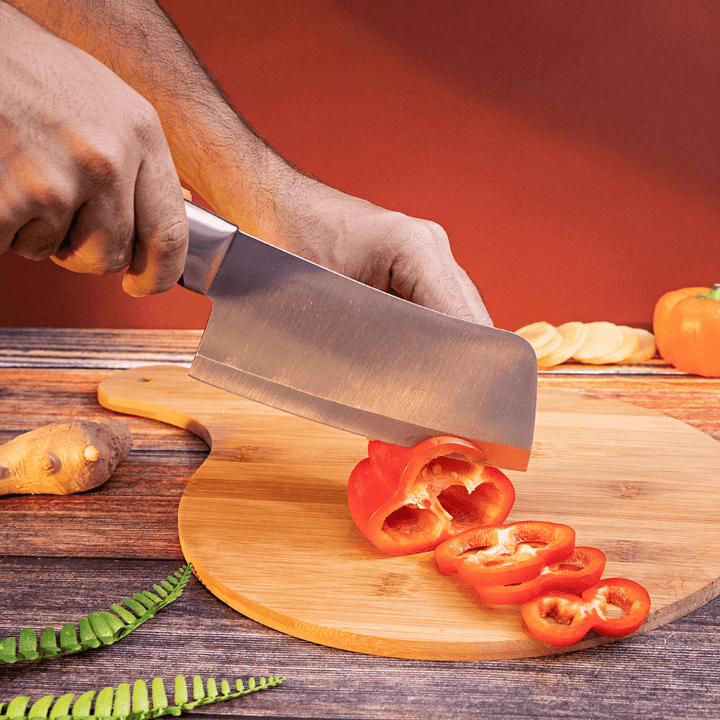 15CM Cleaver Knife - Razor Sharp Meat Cleaver Stainless Steel Vegetable Kitchen Knife - Souk Al RasKitchen Knives