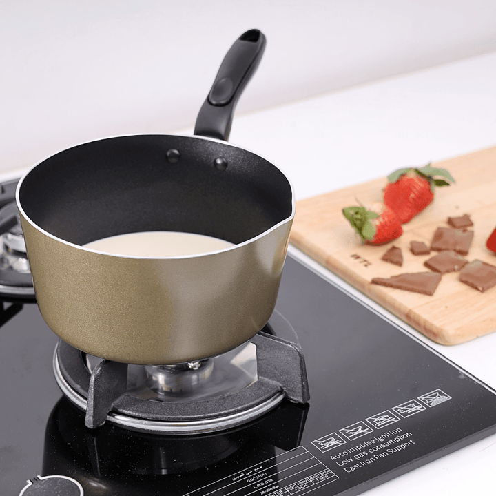 16cm Aluminium Milk Pan, Non - Stick Pan with Handle - Souk Al RasPots & Pans