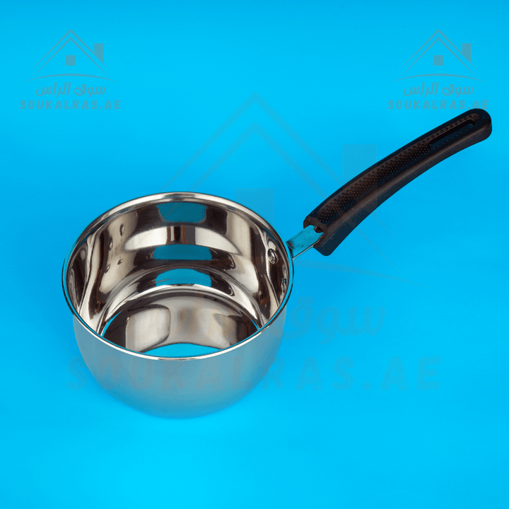 16cm Sauce Pan with Glass Lid, Cookware - PTFE & PFOA Free|Stainless Steel. - Souk Al RasPots & Pans