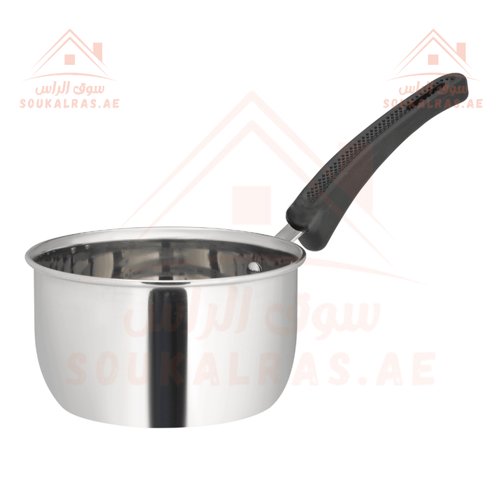 16cm Sauce Pan with Glass Lid, Cookware - PTFE & PFOA Free|Stainless Steel. - Souk Al RasPots & Pans