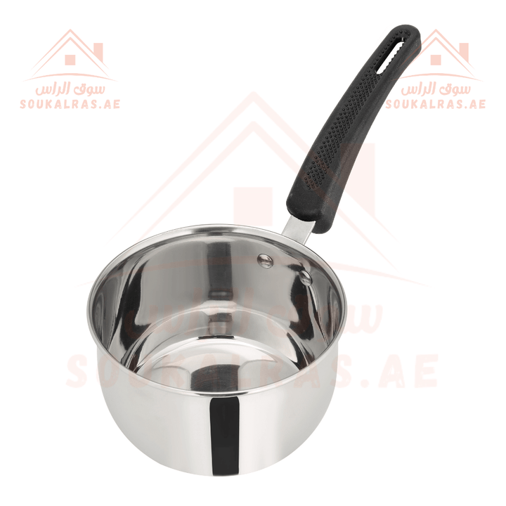 16cm Sauce Pan with Glass Lid, Cookware - PTFE & PFOA Free|Stainless Steel. - Souk Al RasPots & Pans