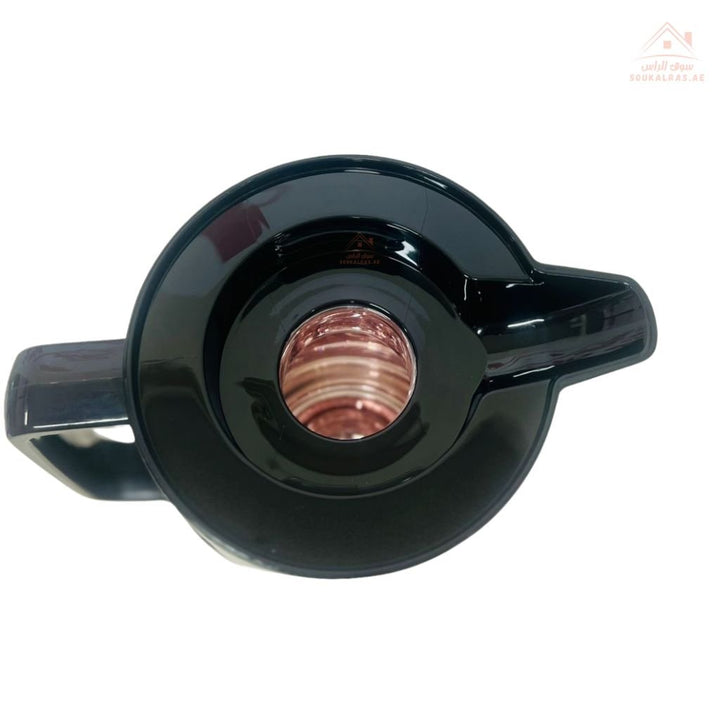 1.6L Stainless Steel Leak - Resistant Double Wall Vacuum Flask Silver And Black - Souk Al RasDrinkware