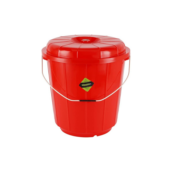 13L Plastic Bucket With Lid - Multi-Purpose Utility Bucket