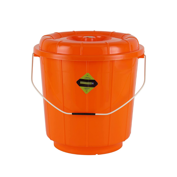 13L Plastic Bucket With Lid - Multi-Purpose Utility Bucket