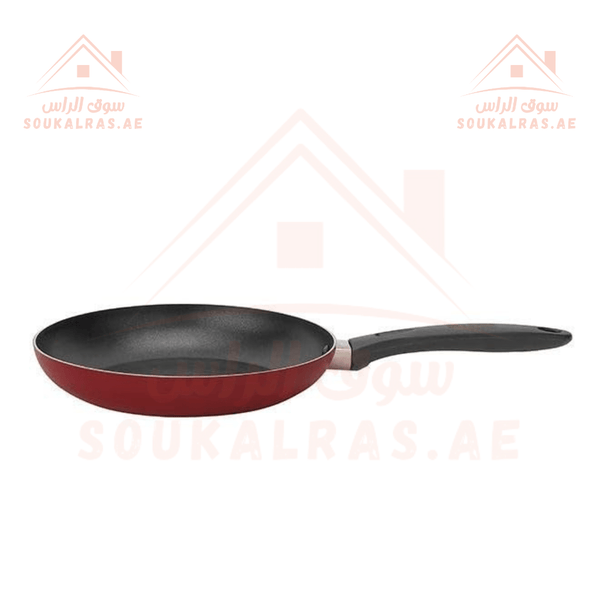 18cm Non - Stick Frying Pan with Heat Resistant Handle,Black/Red, Aluminum - Souk Al RasPots & Pans