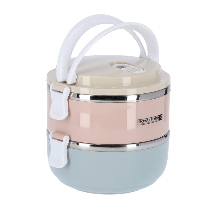 2-Layer Round Lunch Box 1400ml