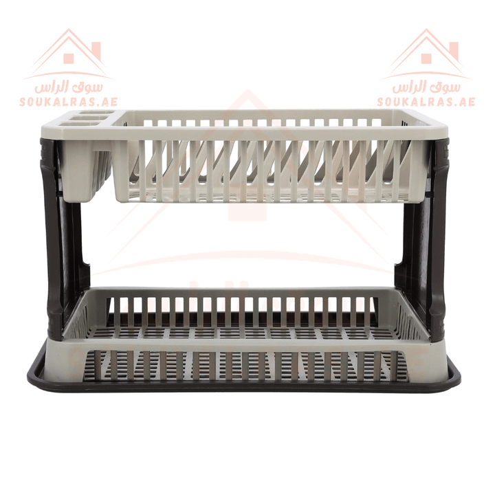 2 - Layer Dish Drainer with Drain Board - Souk Al Ras