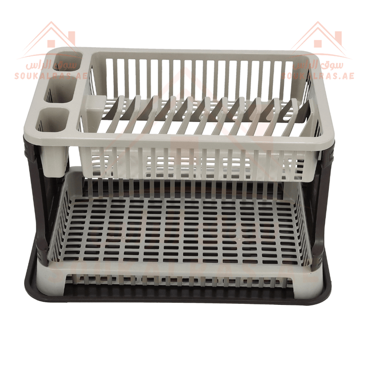 2 - Layer Dish Drainer with Drain Board - Souk Al Ras