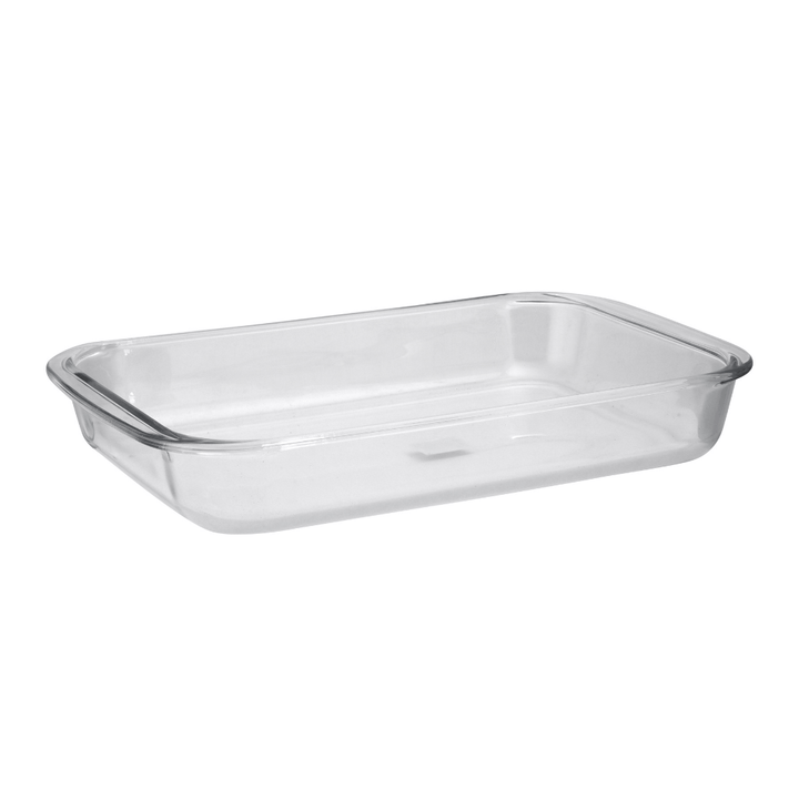 2 Piece Glass Oblong Baking Dish Set - Clear 2.2 & 1 Litre - Souk Al RasBaking Pans & Moulds