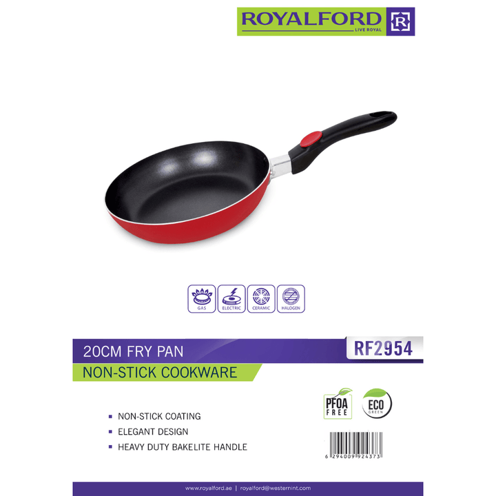 20cm Highly Durable Non - Stick Fry Pan with Induction Base & Cool Touch Handle - Souk Al RasPots & Pans