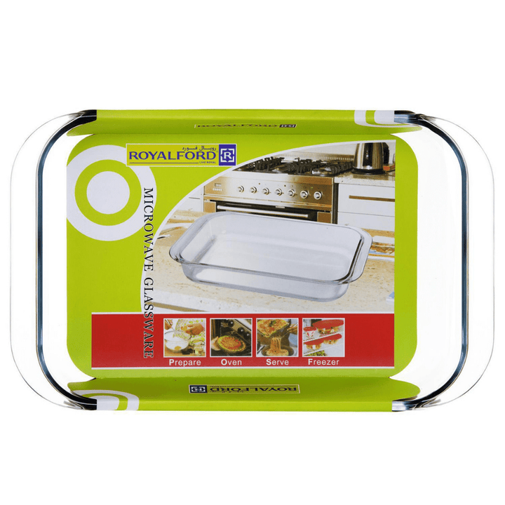 2.2 Litre Glass Baking Tray - High - Quality Bakeware - Souk Al RasBakeware