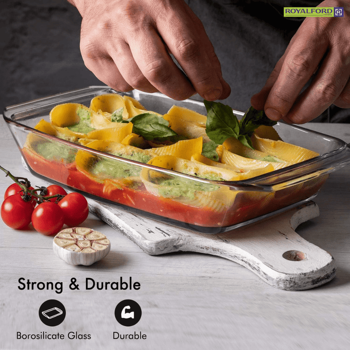 2.2 Litre Glass Baking Tray - High - Quality Bakeware - Souk Al RasBakeware