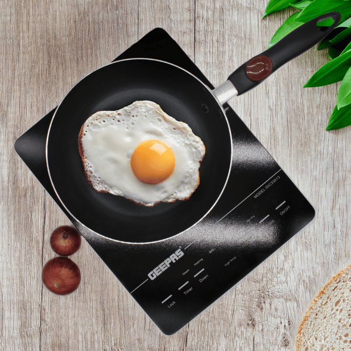 24Cm Highly Durable Safe Non - Stick Fry pan with Induction Base & Cool Touch Bakelite Handle - Healthy Cooking Made Easy - Souk Al RasPots & Pans