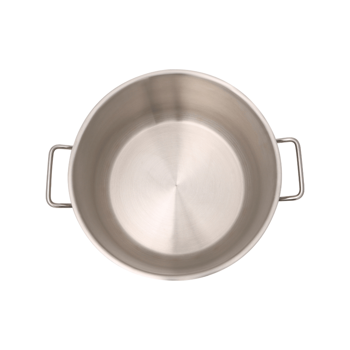 24cm Stainless Steel Casserole with Lid - Thick Base - Souk Al RasCookware