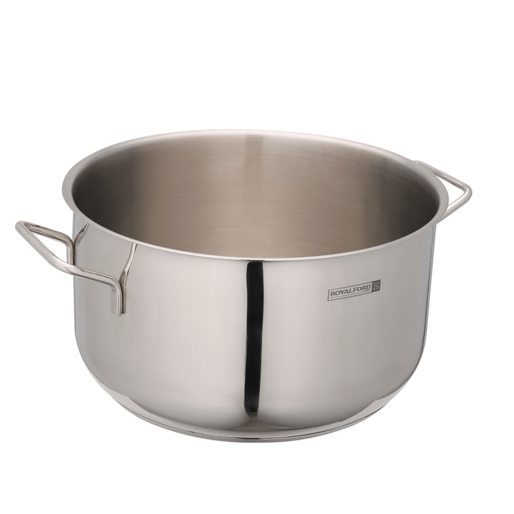 24cm Stainless Steel Casserole with Lid - Thick Base - Souk Al RasCookware