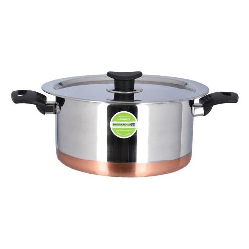 25.5CM Stainless Steel Casserole with Lid - Souk Al RasCookware