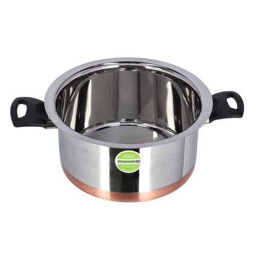 25.5CM Stainless Steel Casserole with Lid - Souk Al RasCookware