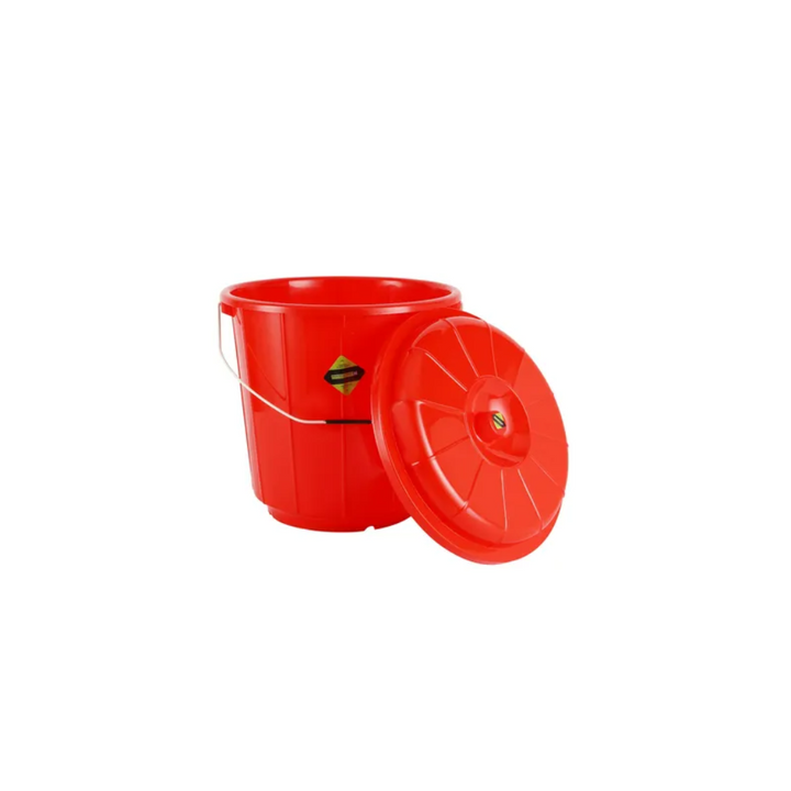 13L Plastic Bucket With Lid - Multi-Purpose Utility Bucket