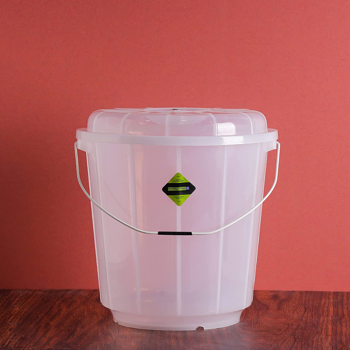 25L Transparent Plastic Bucket With Lid