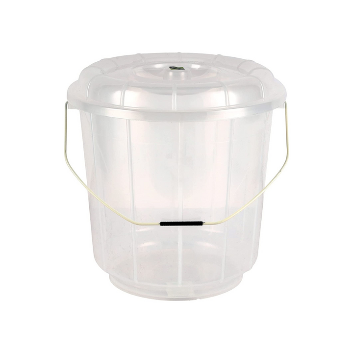 25L Transparent Plastic Bucket With Lid