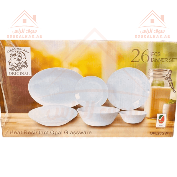 26 - Piece Opal Dinner Set | Premium Quality | Durable & Elegant |perfect for both everyday meals and special gatherings. - Souk Al Ras