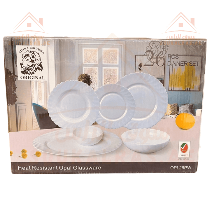 26 - Piece Opal Dinner Set | Premium Quality | Durable & Elegant |perfect for both everyday meals and special gatherings. - Souk Al Ras