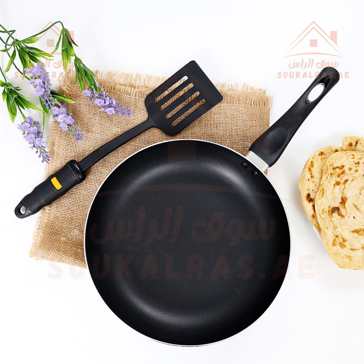 26cm Aluminium Non - Stick Fry Pan with Nylon Turner - Souk Al RasPots and pans