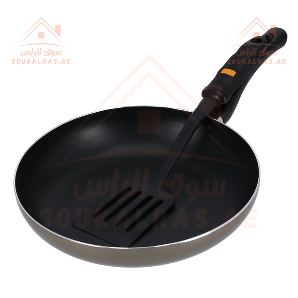 26cm Aluminium Non - Stick Fry Pan with Nylon Turner - Souk Al RasPots and pans