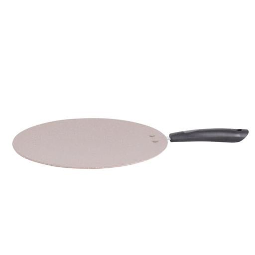 26CM Marble Coated Aluminium Smart Tawa - Black & Beige - Souk Al RasCookware