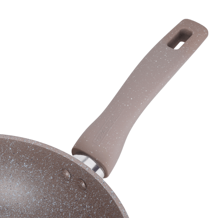 26cm Smart Wok Pan with Durable Marble Coating - High - Quality Forged Aluminium Construction - Souk Al RasPots & Pans