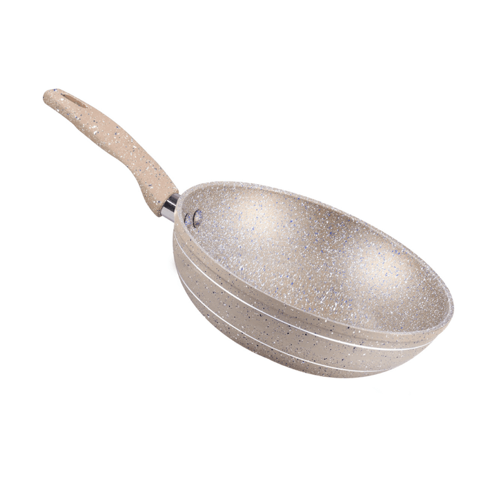 26cm Smart Wok Pan with Durable Marble Coating - High - Quality Forged Aluminium Construction - Souk Al RasPots & Pans