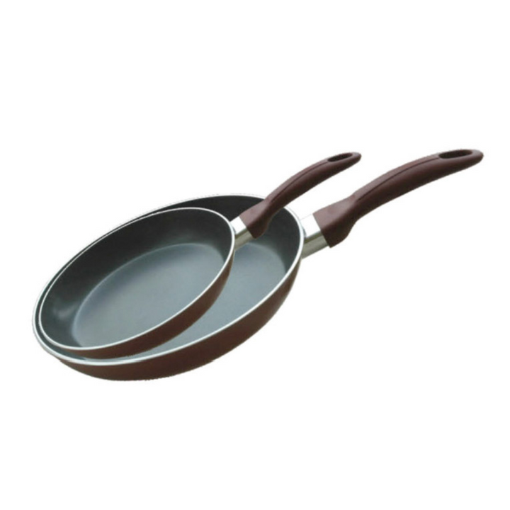 2Pcs Aluminium Fry Pan 28 & 22Cm - Non-Stick Fry Pan