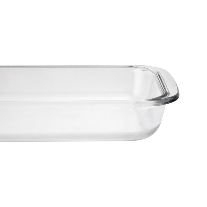 2 Piece Glass Oblong Baking Dish Set - Clear 2.2 & 1 Litre