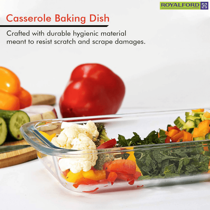 3 Litre Glass Baking Dish - High - Quality Bakeware - Souk Al RasBaking Pans & Moulds