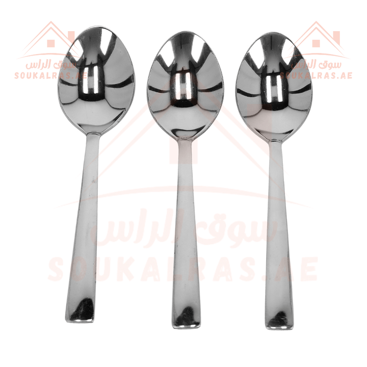 3 - Piece Stainless Steel Table Spoon Set | Dishwasher Safe & Mirror Polished - Souk Al RasSpoons