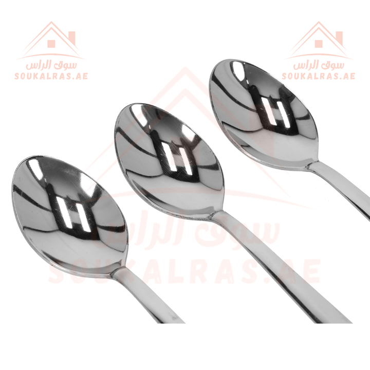 3 - Piece Stainless Steel Table Spoon Set | Dishwasher Safe & Mirror Polished - Souk Al RasSpoons