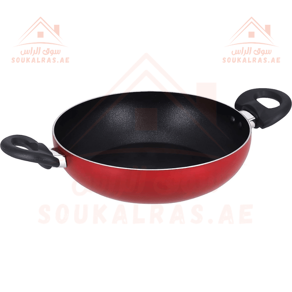 32 CM Aluminum Wok Pan with Nonstick Coating - Souk Al RasPots & Pans