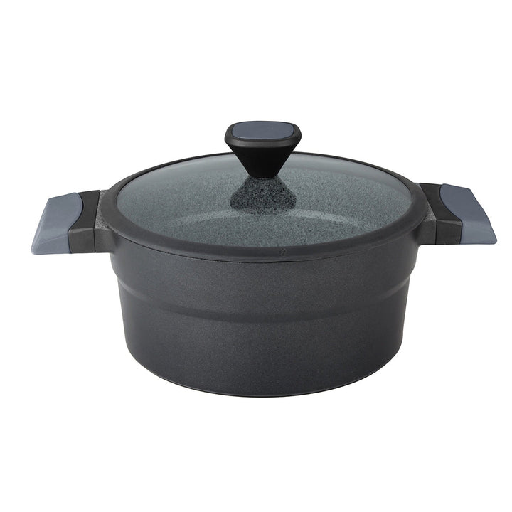 32CM Black Die Cast Aluminium Casserole - Non - Stick Coated Casserole - Souk Al RasPots & Pans